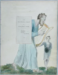 Le Progrès de la poésie, design 41 des Poèmes de Thomas Gray, 1797-98